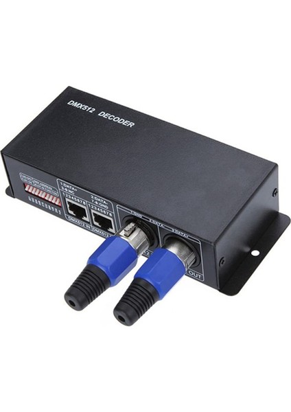 Dc 12V-24V 3 Kanallı Dmx Decoder Rgb 5050 3528 LED Şerit Işık Adaptörü (Yurt Dışından)