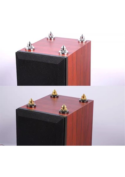 4 Pcs 28X25MM Hoparlörler Ayak Ayak Padü Saf Bakır Hoparlör Kutusu Çiviler Koni Zemin Ayağı Çivi Siyah (Yurt Dışından) indirimleri