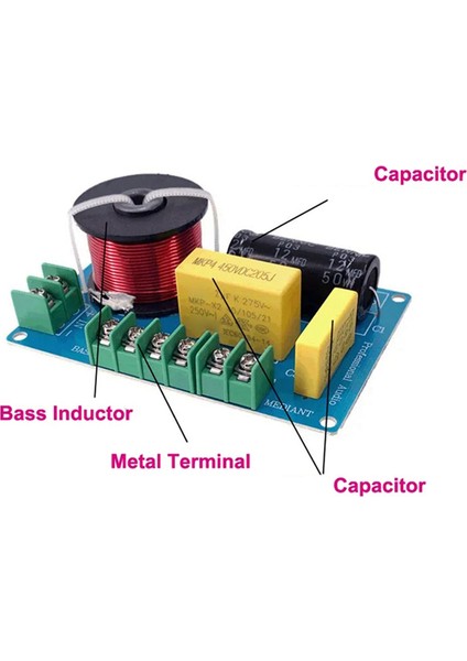 2pcs 200W 3 Yollu Ses Hifi Filtre Devre Kart Stereo Hoparlör Crossover Filtreleri Treble/bass 3 Birim Frekans Bölücileri (Yurt Dışından) fiyatları