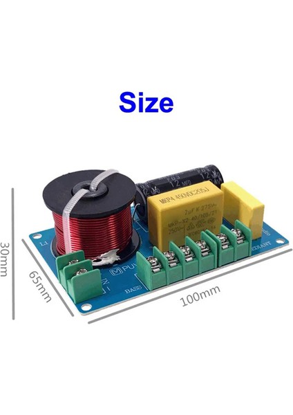 2pcs 200W 3 Yollu Ses Hifi Filtre Devre Kart Stereo Hoparlör Crossover Filtreleri Treble/bass 3 Birim Frekans Bölücileri (Yurt Dışından) modelleri