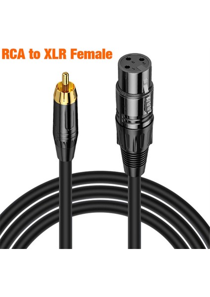 Xlr Dişi - Rca Erkek Kablosu, Altın Kaplama Konektör Kablosu, Koaksiyel Kalkan Xlr Mikrofon Ses Kablosu Adaptörü 16.4ft (Yurt Dışından) modelleri