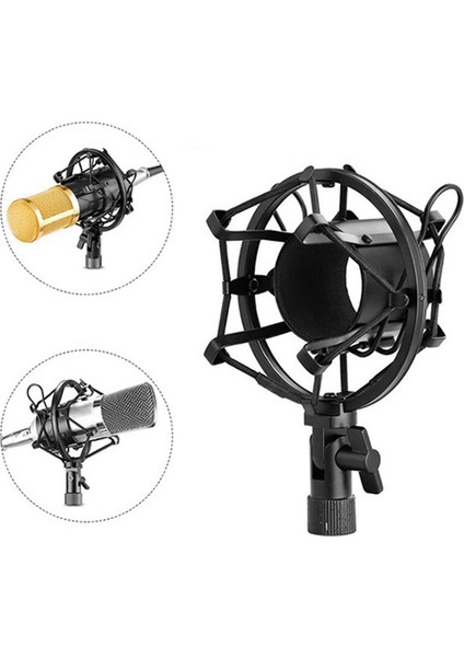 Mikrofonlar Için Evrensel Şok Montajı 45MM-52MM Yüksek Uyumluluk Mikrofon Tutucu Anti-Vibrasyon Süspansiyonu A (Yurt Dışından) modelleri