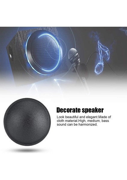 Ses Hoparlör Toz Kapağı Subwoofer Hoparlör Kumaş Kumaş Kubbe Kapağı 55MM 10PCS (Yurt Dışından) fiyatları