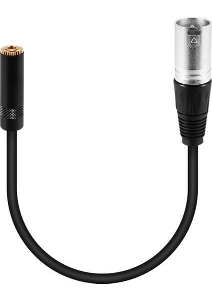 0.3m Tel 3 Pin Xlr Erkek - 3.5mm Dişi Ses Konnektörü Stereo Mikrofon Adaptörü (Yurt Dışından)