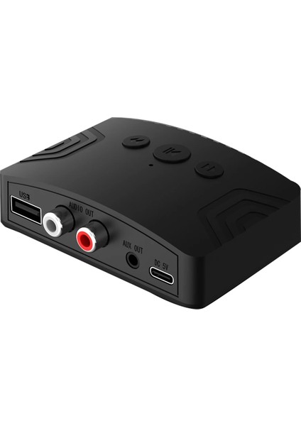 Bluetooth 5.3 Ses Alıcı Verici 3.5mm Aux Rca USB Stereo Müzik Kablosuz Ses Adaptörü Pc Otomobil Hoparlörü (Yurt Dışından) fiyatları