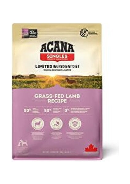 Singles - Grass-Fed Lamb Köpek Maması 2 kg Tüm Irk ve Yaşam Evreleri İçin Yüksek Protein fırsatları