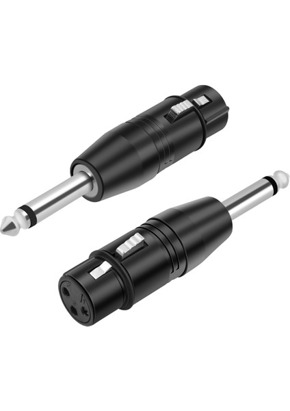 6.35MM Mono Erkek - Xlr 3 Pın Kadın Ses Ses Fik Dönüştirici Adaptör Adaptör Amplifik (Yurt Dışından)