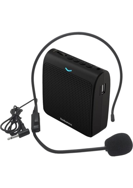 USB Tf Kart Fm Radyo ile Öğretmen Tur Rehberi (Siyah) ile Rolton Taşınabilir Mikrofon Yüksek Hoparlör Mini Ses Amplifikatörü (Yurt Dışından)