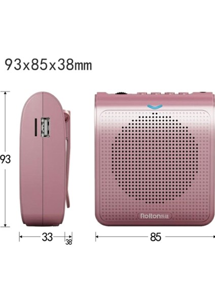 USB Tf Kart Fm Radyo ile Öğretmen Tur Rehberi (Siyah) ile Rolton Taşınabilir Mikrofon Yüksek Hoparlör Mini Ses Amplifikatörü (Yurt Dışından) fiyatları