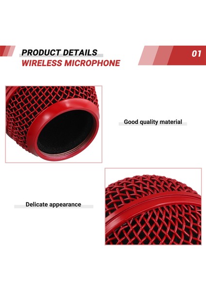 Sparkle Mikrofon Kılıf Kablolu Mikrofonlar Için Kırmızı (Yurt Dışından) fırsatları