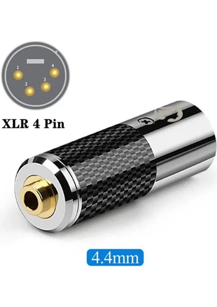 Dac Kod Çözücü 4 Pin Xlr Konektörü 3,5 2.5 4.4 mm Jak Fişi Ses Adaptörü Erkek Dişi Dönüştürücü Karbon Fiber Kabuğu 4.4 mm (Yurt Dışından) fiyatları