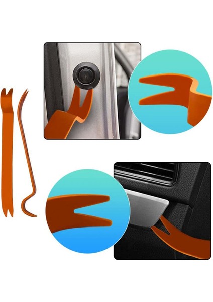 4pcs Otomatik Döşeme Çıkarma Pry Alet Seti Araba Iç Kapı Paneli, Döşeme, Ses ve Gösterge Tablosu Sökme Spudger Meraklı Kiti (Yurt Dışından) fiyatları