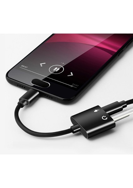 2 In1 Tip-C Ila 3.5mm Kulaklık Jakı Adaptörü/konektör Şarj Cihazı, Kulaklık Aux Ses ve Şarj Adaptörü Siyah (Yurt Dışından) fiyatları