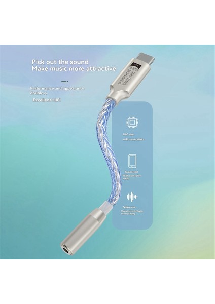 32BIT 384KHZ Hıfı USB Tip C Ila 3.5mm Ses Adaptör Hi-Res Dac Dijital Ses Kodlayıcı Jack Aux Dönüştürücü Mavi (Yurt Dışından) fiyatları