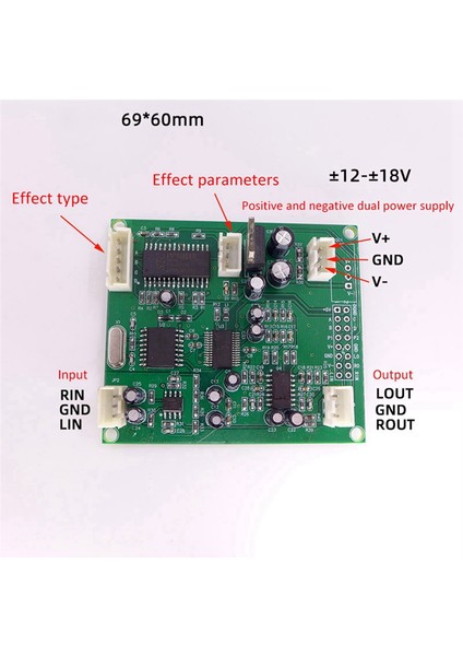 Cara Ok Board 16 Ses Efektleri Dsp Dijital Yankılanma Kartı Karıştırıcı Modülü Dijital Ses Mikser Efekt Modülü (Yurt Dışından) modelleri