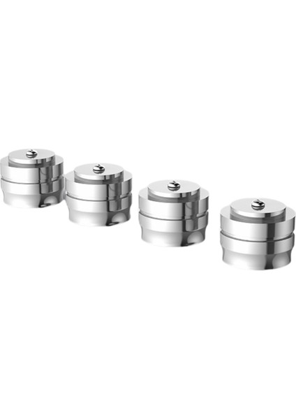 4pcs FT3322 Alüminyum Ayaklar Katı Ses Cihazı Ayakları Emici Şok Amplifikatör Hoparlörler Için Temel Ayaklar Gümüş (Yurt Dışından)