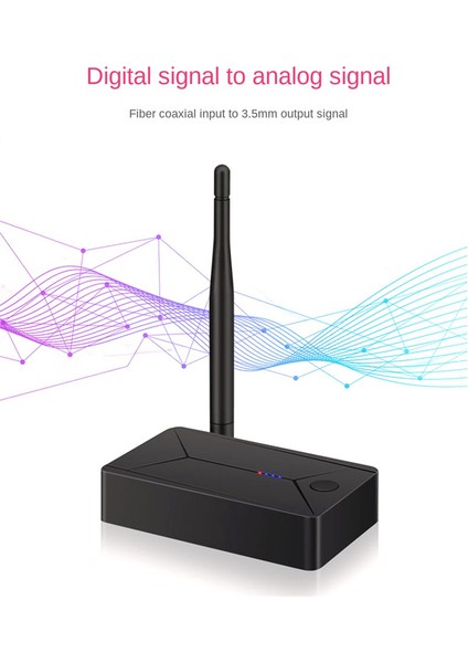Dc 5V Kablosuz Audio Bluetooth 5.0 Verici Adaptör 3.5mm Koaksiyel Optik Fiber Giriş Tv Pc Kulaklık Kulaklığı (Yurt Dışından)