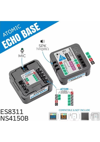 Mikrofon ve Speaker Ses Tanıma Tabanı ile Atomik Yankı Tabanı ES8311 Ses Kod Çözme Mems Mikrofon (Yurt Dışından) fiyatları