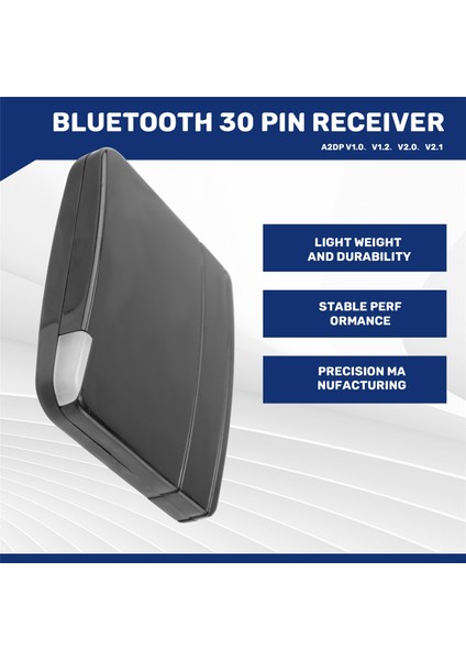 A2DP Bluetooth Müzik Audio 30PIN Alıcı Adaptör Hoparlör Dock, Kablosuz Verici Kulaklık Sahnesi Geri Dönüş, Siyah (Yurt Dışından) fırsatları