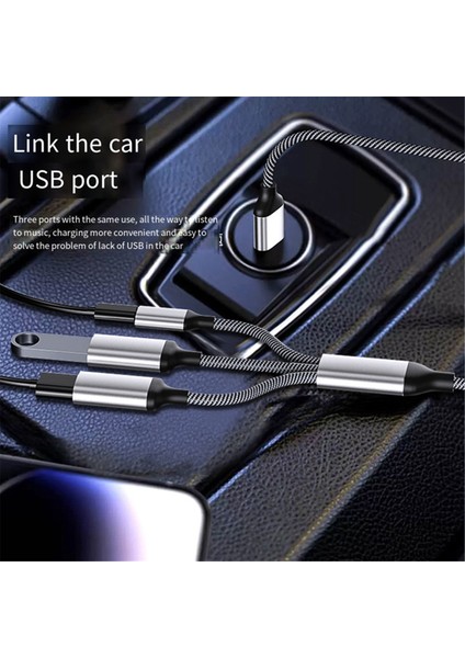 USB Ayrıştırıcı Kablo Veri Gücü Bölünmüş Adaptörü USB C Otg Kablo Telefon Adaptörü, Telefon Dizüstü Bilgisayar Tableti (Yurt Dışından) fırsatları