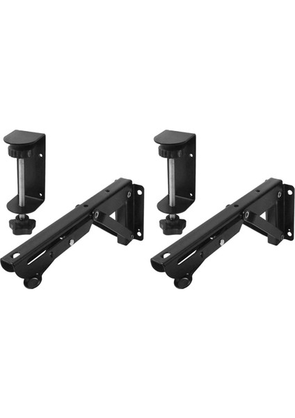 2 Adet Masa Klavyesi Tepsisi Altında Clamp ile Katlanabilir Braketler Kurulumu Kolay Ayarlanabilir Masaüstü Uzantı Rafı 12.5x4.3cm (Yurt Dışından)