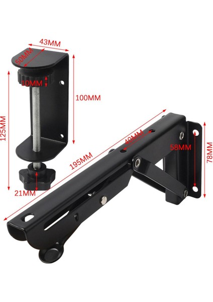 2 Adet Masa Klavyesi Tepsisi Altında Clamp ile Katlanabilir Braketler Kurulumu Kolay Ayarlanabilir Masaüstü Uzantı Rafı 12.5x4.3cm (Yurt Dışından) indirimleri