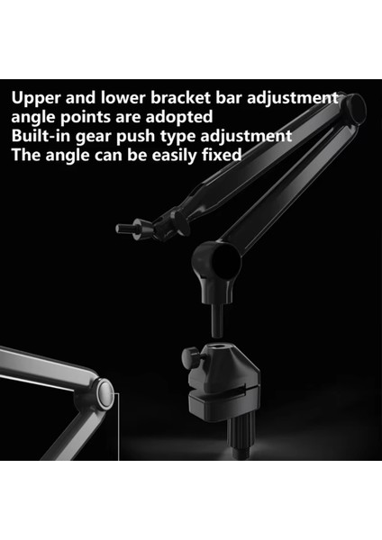 Yeni Masaüstü Mikrofon Tutucu Pres Ayarlanabilir Mikrofon Konsol Candilever Canlı Akış Için Süspansiyon Bomu Makas Kolu (Yurt Dışından) fiyatları