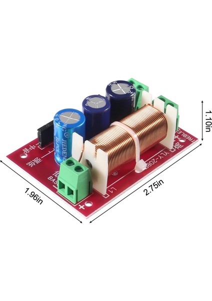 400W Ayarlanabilir Hoparlör Crossover 2 Yollu Tiz/bas 2 Birim Ses Frekans Bölücü Distribütör Filtreleri Güncellenmiş Sürüm (Yurt Dışından) fiyatları