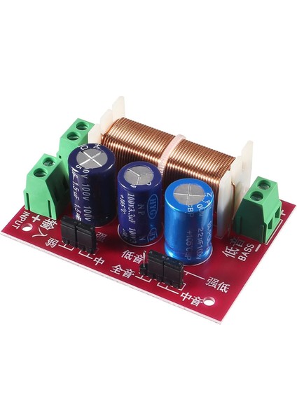 400W Ayarlanabilir Hoparlör Crossover 2 Yollu Tiz/bas 2 Birim Ses Frekans Bölücü Distribütör Filtreleri Güncellenmiş Sürüm (Yurt Dışından) fırsatları