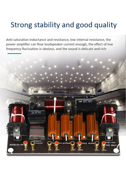 1500W Yüksek Güçlü Hoparlör Crossover 3 Yolu Yüksek Düşük 8 Ohm Frekans Bölücü 15 Inç Ses Hoparlör Crossover (Yurt Dışından) fiyatları