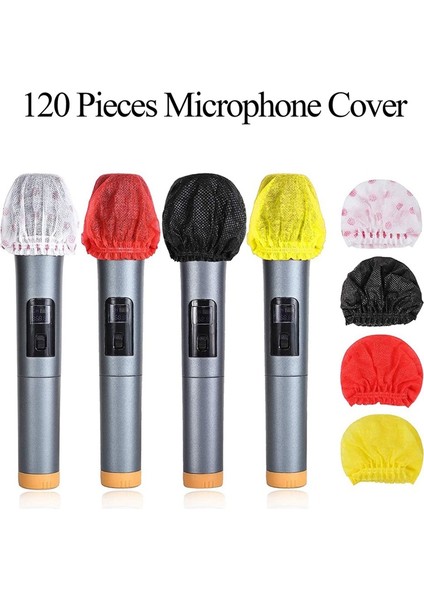 120PCS Tek Kullanımlık Mikrofon Kapağı Dokuma Olmayan Mikrofon Kapak Toz Kapağı Mikrofon Kapak Black (Yurt Dışından) fiyatları