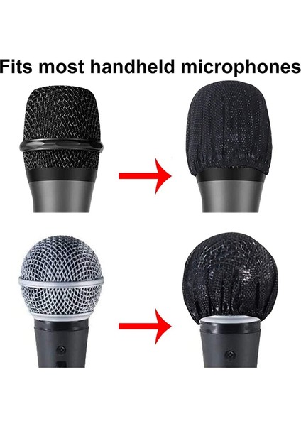 120PCS Tek Kullanımlık Mikrofon Kapağı Dokuma Olmayan Mikrofon Kapak Toz Kapağı Mikrofon Kapak Black (Yurt Dışından) indirimleri