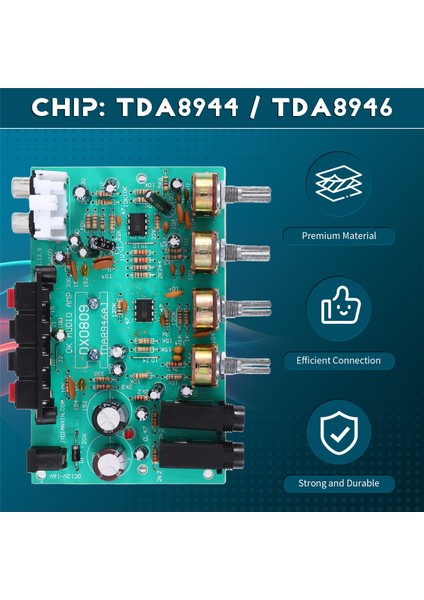 40W+40W TDA8944 Stereo Ses Amplifikatör Kartı Dijital Mikrofon Amplifikatör Araba Amp Tonu Kontrol Hoparlörü Karaoke Amplifikatörü (Yurt Dışından) indirimleri