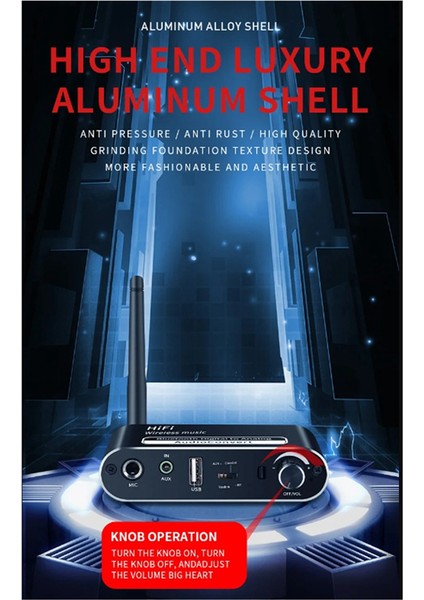 Bluetooth Ses Alıcı Kayıpsız USB Mikrofon Mikrofon Koaksiyel Dijital-Analog Müzik Dönüşüm Adaptörü 5.1 (Yurt Dışından) indirimleri