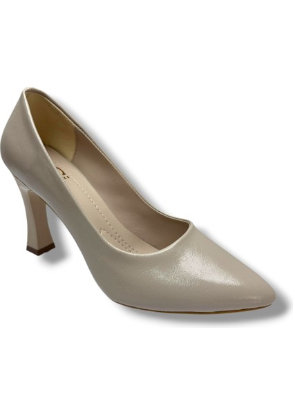 C-Shoes 349-26 Kırışık Rugan Deri Kadın Stiletto