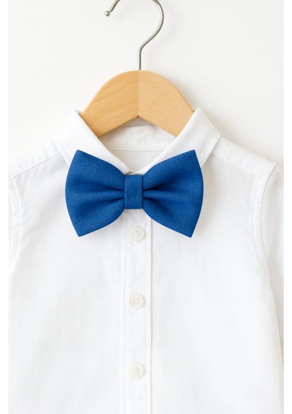 Lacivert Renk Ayarlanabilir Erkek Çocuk Papyon ve Pantolon Askı Seti- Kutulu Takımı modelleri