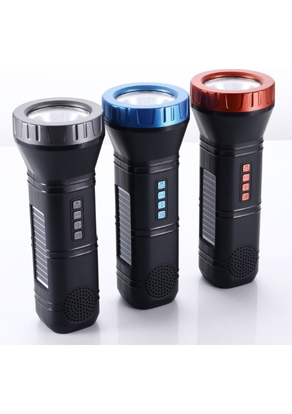 Güneş Enerjili Bluetooth Radyo Özellikli Kamp El Feneri indirimleri