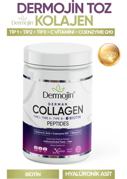 Hidrolize Ve Biotin İçeren %100 Saf Toz Kolajen