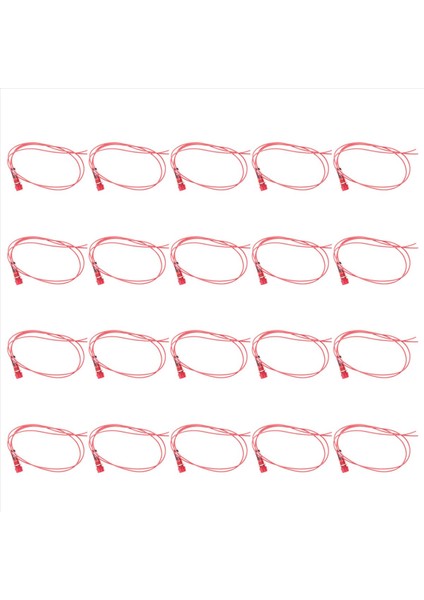 20X Neon Gösterge Pilot Sinyal Lambası Kırmızı Işık Ac 250V W2 Kablolar (Yurt Dışından)