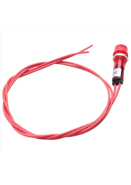 20X Neon Gösterge Pilot Sinyal Lambası Kırmızı Işık Ac 250V W2 Kablolar (Yurt Dışından) fiyatları