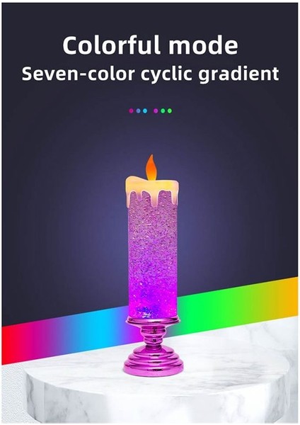 LED Noel Mumları Renk Değiştirme LED Su Mum ile Parıltılı Alevsiz LED Mum Işıkları Masa Masası Kırmızı (Yurt Dışından) fırsatları