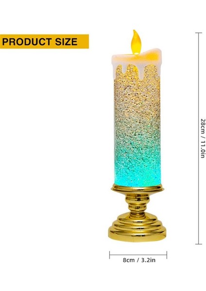 LED Noel Mumları Renk Değiştirme LED Su Mum ile Parıltılı Alevsiz LED Mum Işıkları Masa Masası Kırmızı (Yurt Dışından) indirimleri