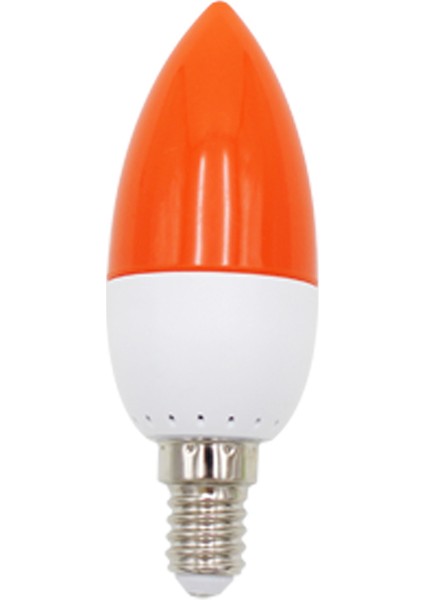 E14 LED Renk Mum Ucu Ampul Renkli Mum Işığı Kırmızı (Yurt Dışından)