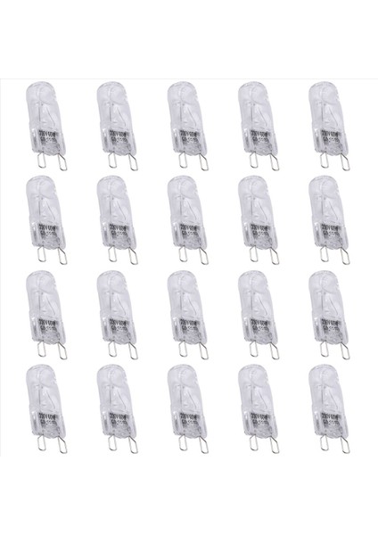 40PCS G9 Halojen Ampuller 60W Clear Halojen Lambalar Dimmable Sıcak Beyaz 2800K Avizeler Kolyeler Manzara Işıkları (Yurt Dışından) modelleri