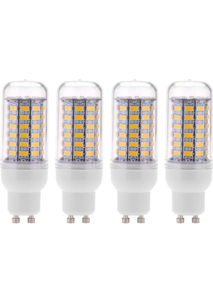 4x GU10 10W 5730 Smd 69 LED Ampul LED Mısır Işık LED Lamp Enerji Tasarrufu 360 Derece 200-240V Sıcak Beyaz (Yurt Dışından)