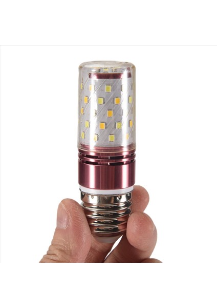 3 Renk Sıcaklık Entegre Smd LED Mısır Lambası E27 AC85V - 265V Sıcak Beyaz Yüksek Işık Koruma Küçük LED LED Fumple 12W (Yurt Dışından)