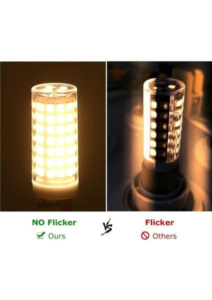 12W G9 LED Ampul Sıcak Beyaz 3000K Halojen 100W Ampul 360 ° Geniş Işın Açısı Dimlenemez 1100 Lümen 5 Adet (Yurt Dışından) fiyatları