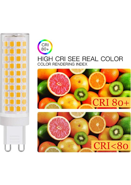 12W G9 LED Ampul Sıcak Beyaz 3000K Halojen 100W Ampul 360 ° Geniş Işın Açısı Dimlenemez 1100 Lümen 5 Adet (Yurt Dışından) fırsatları