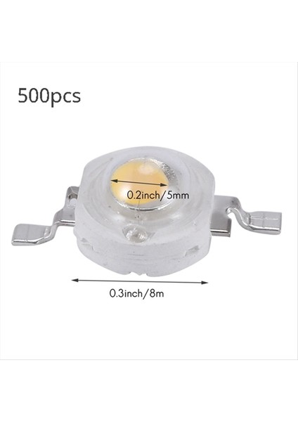 500 Adet Yüksek Güç 2 Pin 3W Sıcak Beyaz LED Boncuk Yayıncıları 100-110LM (Yurt Dışından) indirimleri