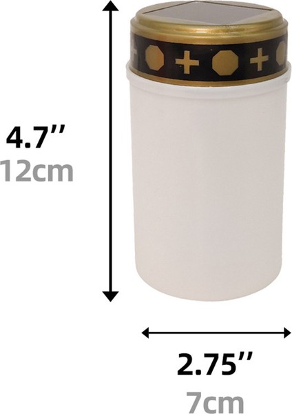 Mezarlık Için Beyaz Mezar Mum Aydınlatma ile Mezar Güneş Işıkları LED Mezar Işık 8 Adet (Yurt Dışından) fiyatları